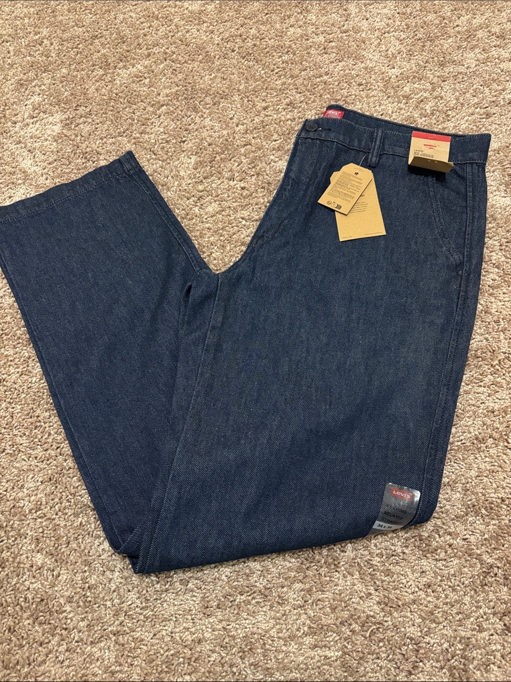 Silhouettes Levi's Dark Blue XX Chino Relaxed Straight Jeans